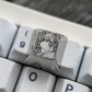 1U ESC / Arrow / WASD Titanium Alloy Artisan Keycaps Precision Pointillism + Anodizing for Mechanical Keyboard -Cartethyia / Augusta / Carlotta / Iuno 